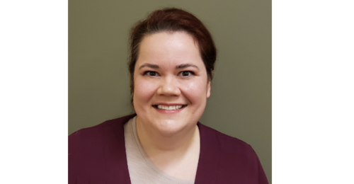 Kelly Drescher Johnson, veterinary receptionist