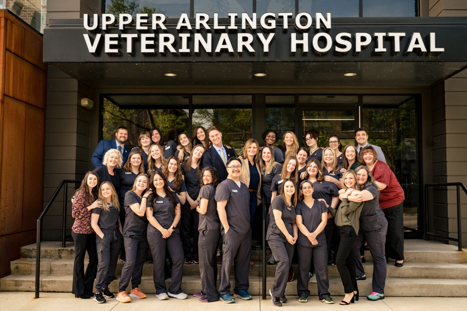 Staff photo of Upper Arlington Veterinary Hospital.
