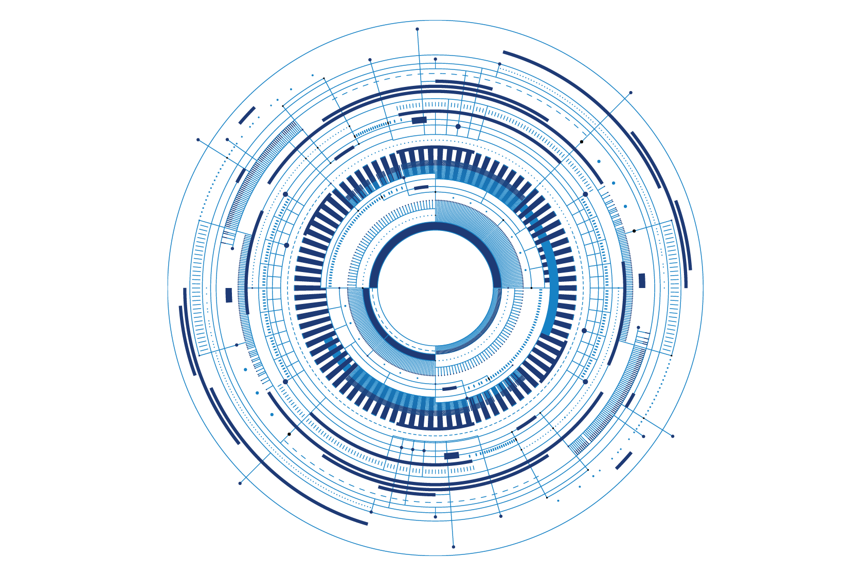 Abstract technology focal ring