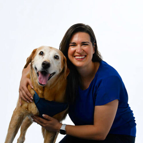Melyssa Allen, MA, NBC-HWC, DACLM and her dog Buddy