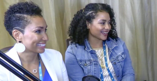 Still of Niccole Bruno, DVM, and Genine Ervin-Smith, DVM, MPH, during a recording of Central Line: The AAHA Podcast