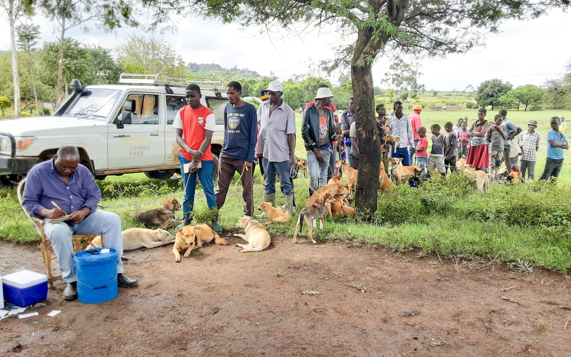 Locals-line-up-with-pet-dogs-at-a-Rabies-Free-Africa-vaccination-clinic