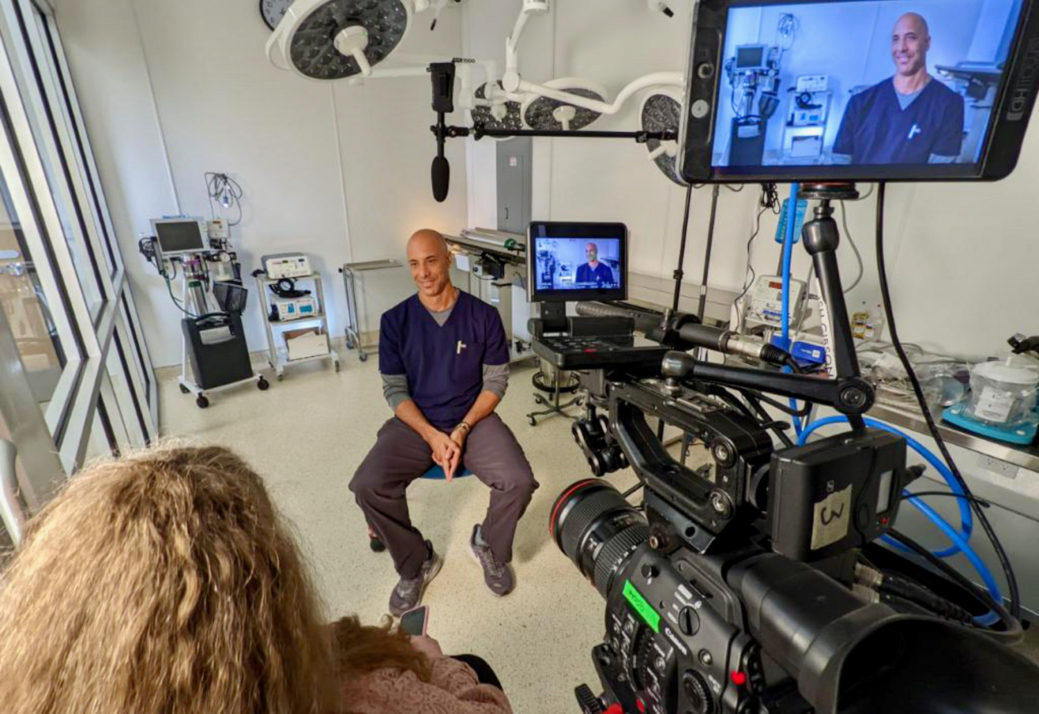 Marie Barnas interviews Dr. Kwayne Stewart for her documentary The Cost of Caring