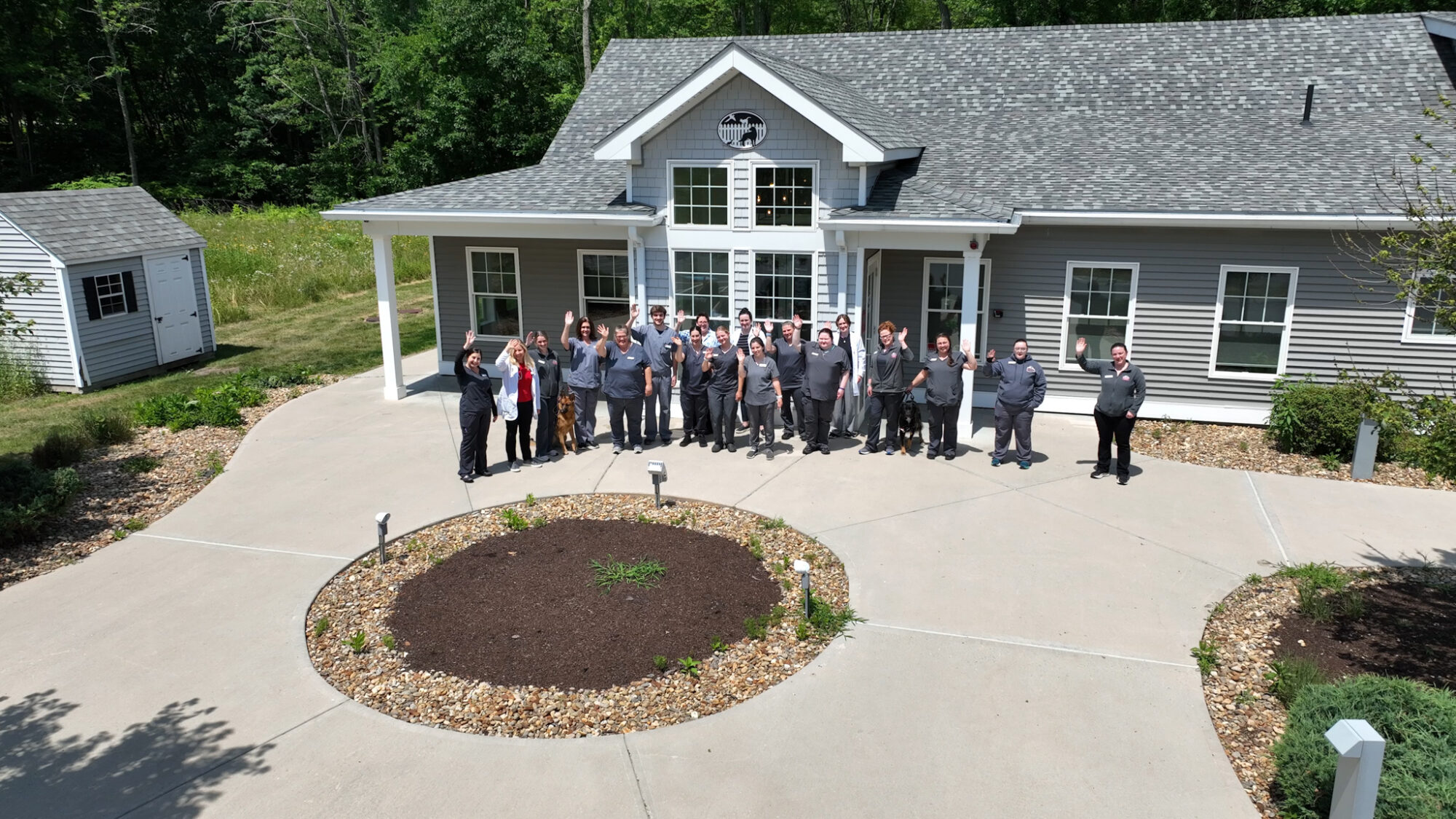 Group outside_Photo courtesy Canobie Lake Veterinary Hospital